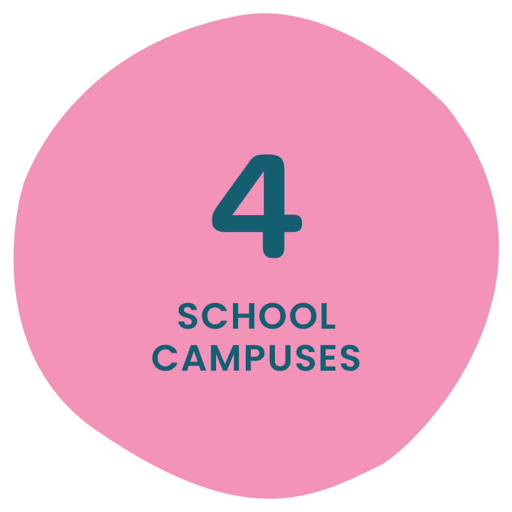 4 school campuses